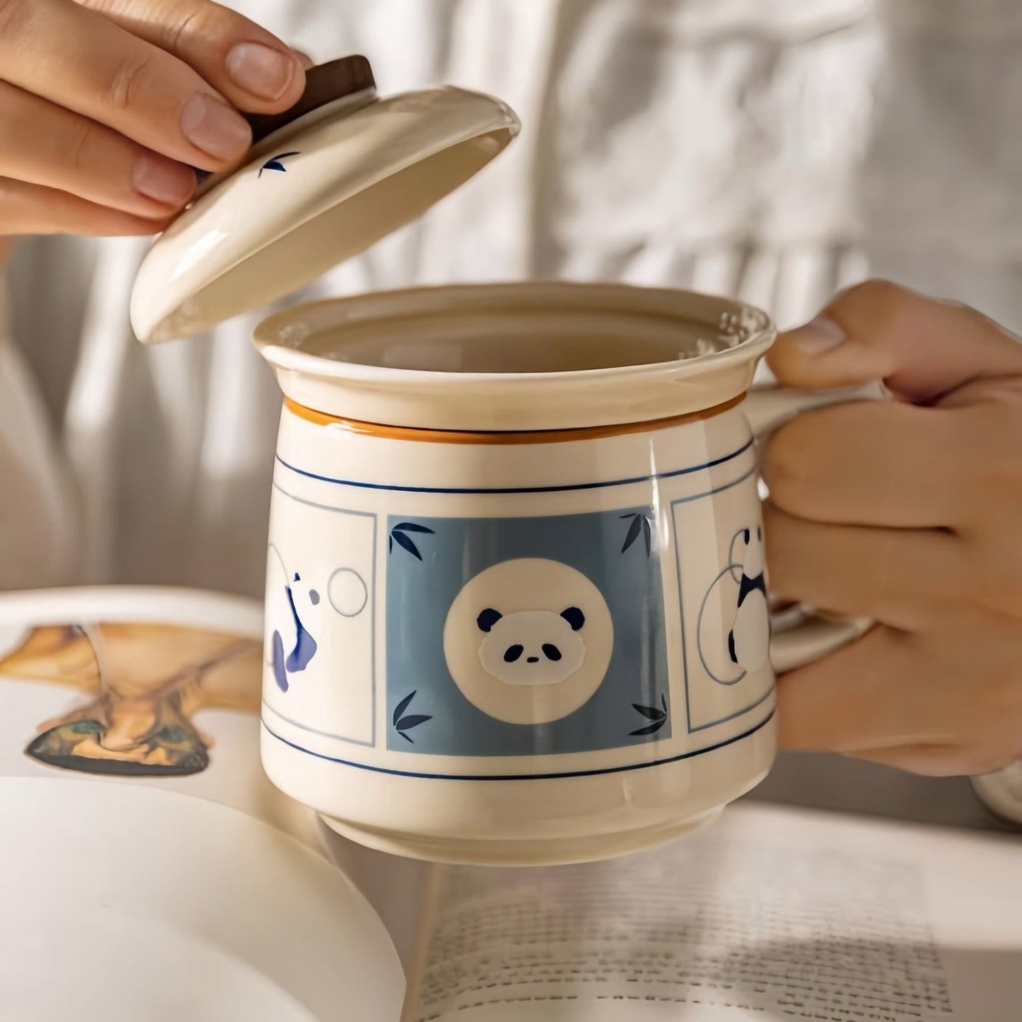 🐼 パンダの陶器マグカップ – パンダ好きの方へのギフトボックス付き高温焼成コーヒー＆ティーカップ