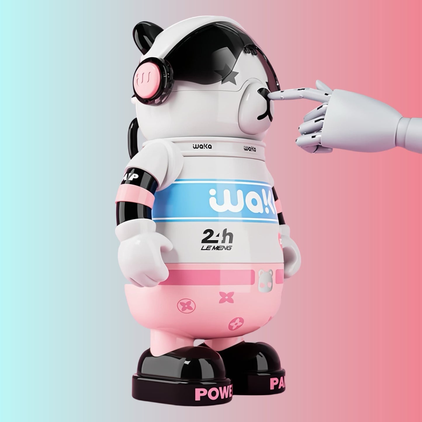 🎒 パンダアクションカップ – 愛らしくて機能的なドリンクウェア + ストラップ付き携帯電話スタンド