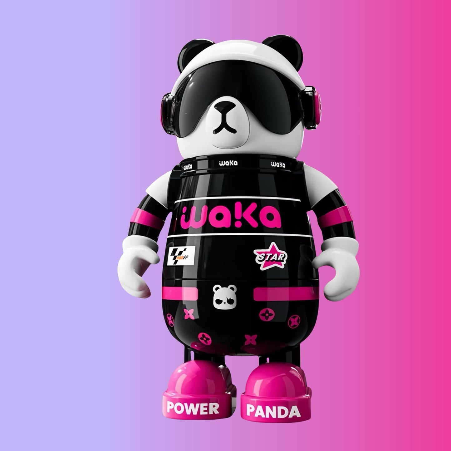 🎒 パンダアクションカップ – 愛らしくて機能的なドリンクウェア + ストラップ付き携帯電話スタンド