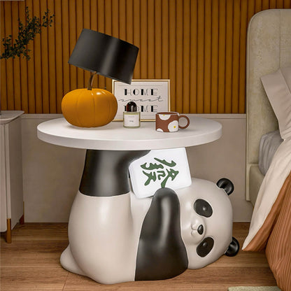 Mesa de almacenaje multifuncional con temática de panda: bonita, práctica y divertida 🐼💖