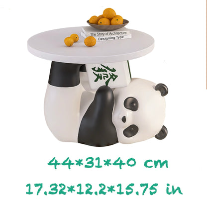 Mesa de almacenaje multifuncional con temática de panda: bonita, práctica y divertida 🐼💖
