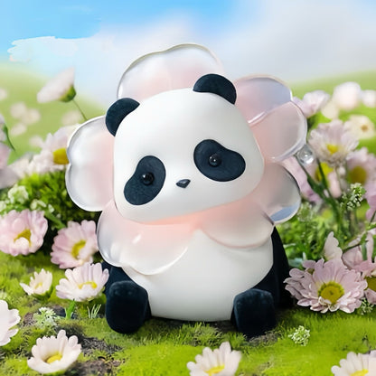 限定版パンダのぬいぐるみ – 抱きしめたくなる、希少な和花風ぬいぐるみ