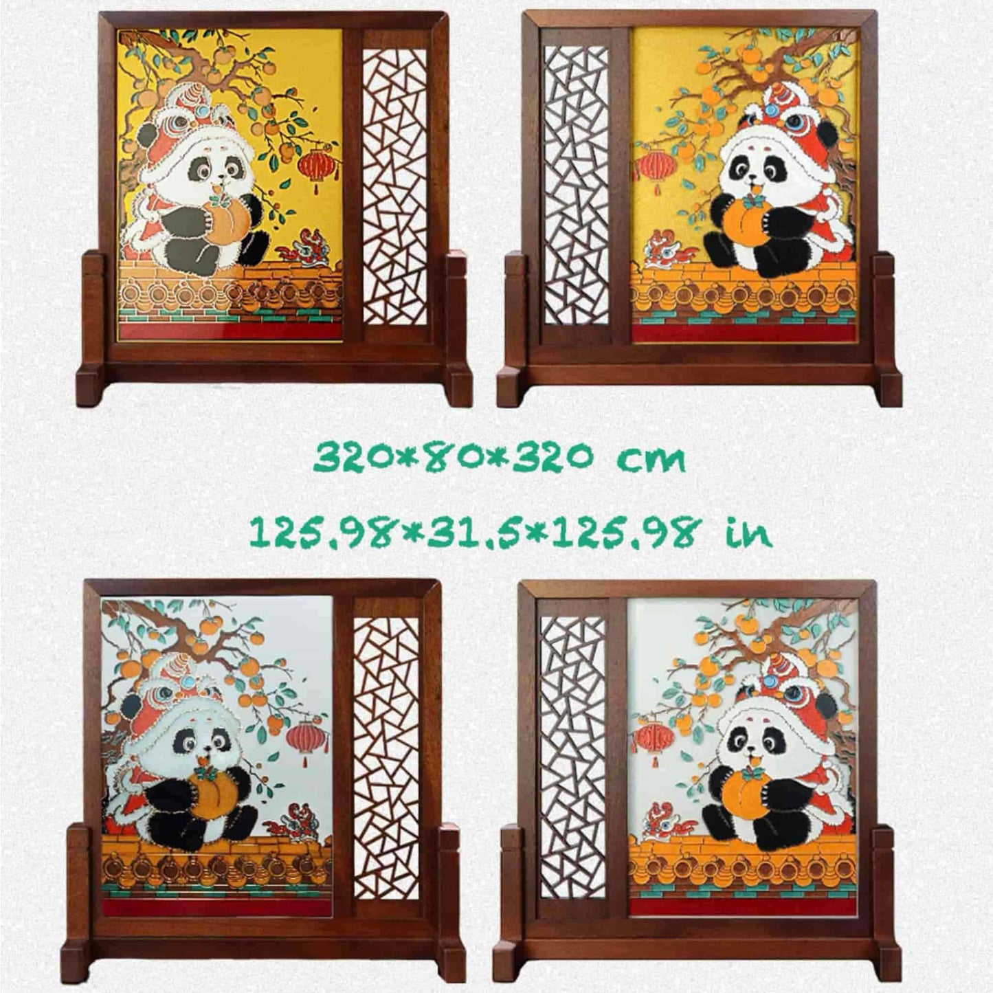 両面手彫りの芸術皿 – 古代の職人技の現代的復活🐼