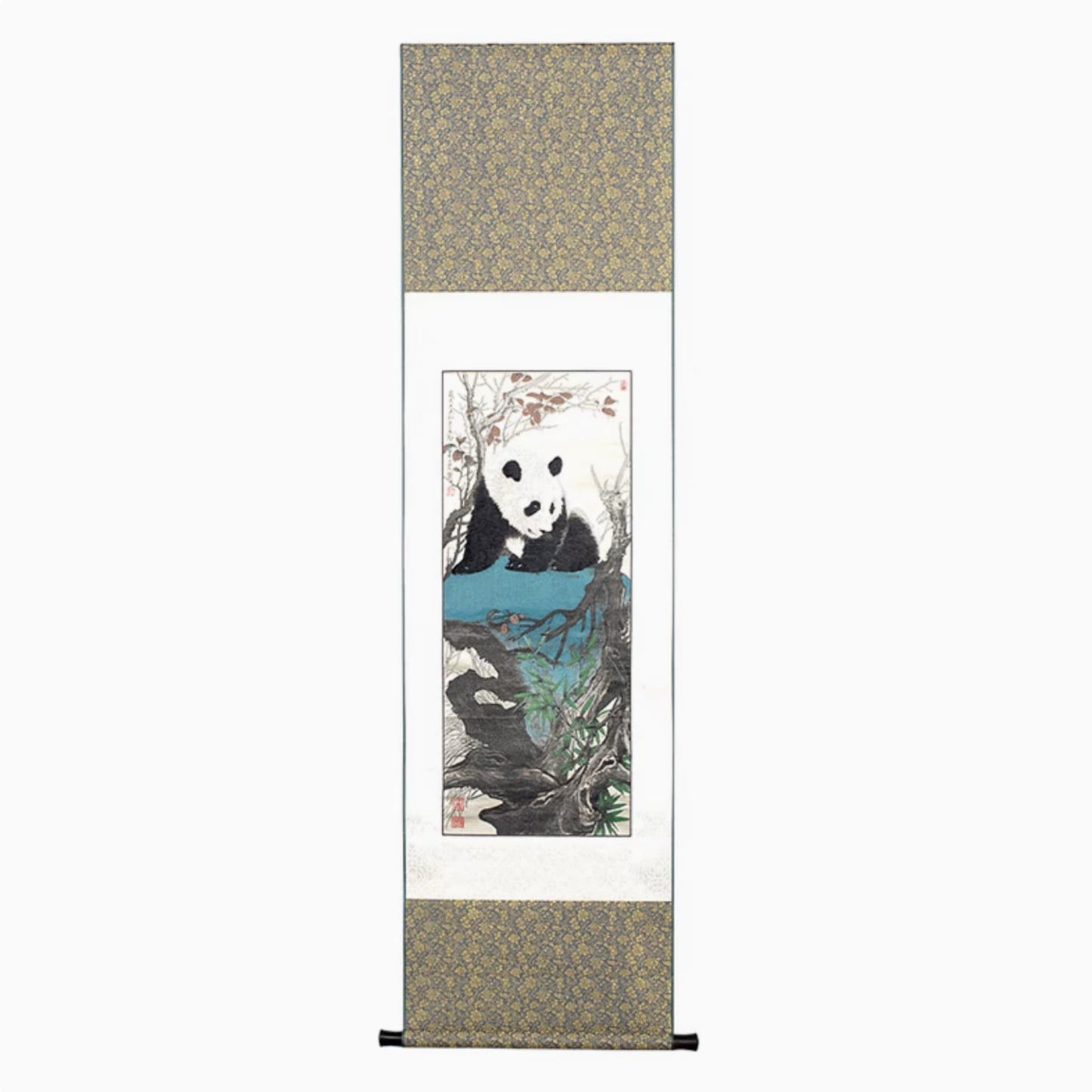 🐼 パンダのシルクタペストリー – 蜀江金書院の傑作 | ユネスコ無形文化遺産