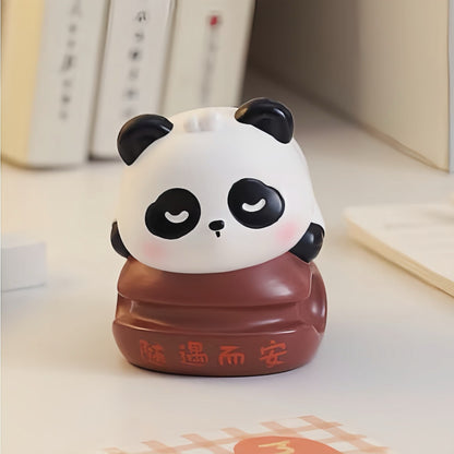 Inspirational Panda Figurine – Eco-Friendly Resin Decor for Good Luck