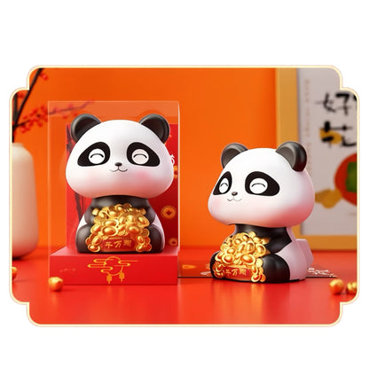 Solar Panda Decor – Solar-Powered Lucky Panda Figurine for Positive Energy