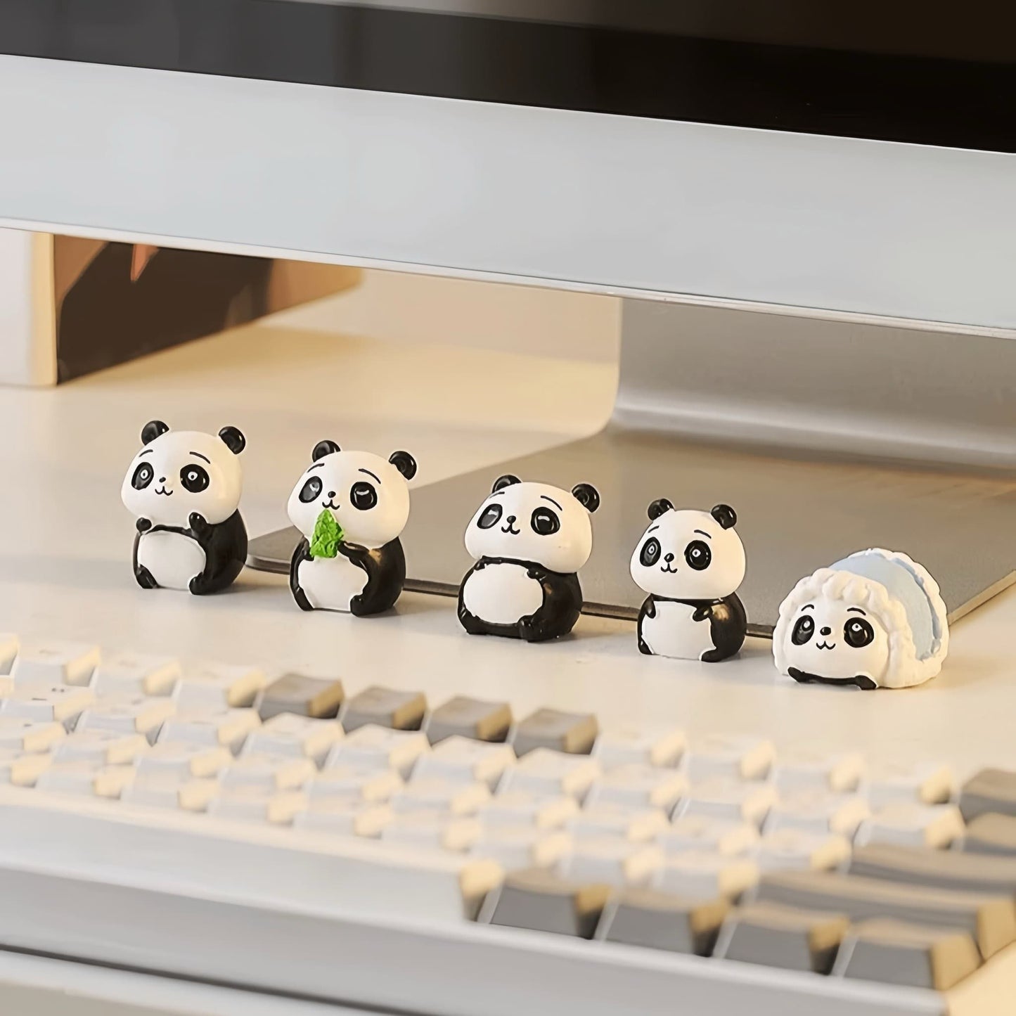 Adorno de resina con temática de panda: una decoración encantadora para cualquier espacio