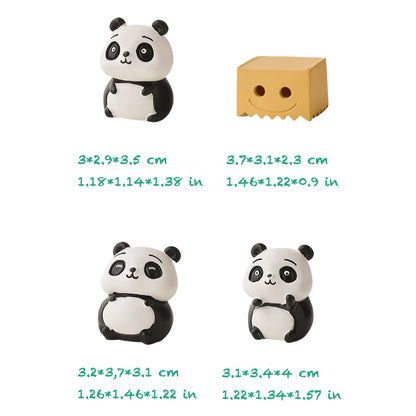 Adorno de resina con temática de panda: una decoración encantadora para cualquier espacio