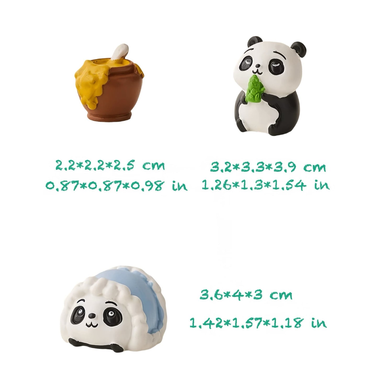 Adorno de resina con temática de panda: una decoración encantadora para cualquier espacio