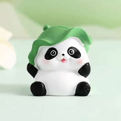 🐼 Panda Moment Figurine – Adorable Resin Decoration for Home, Office, or Car