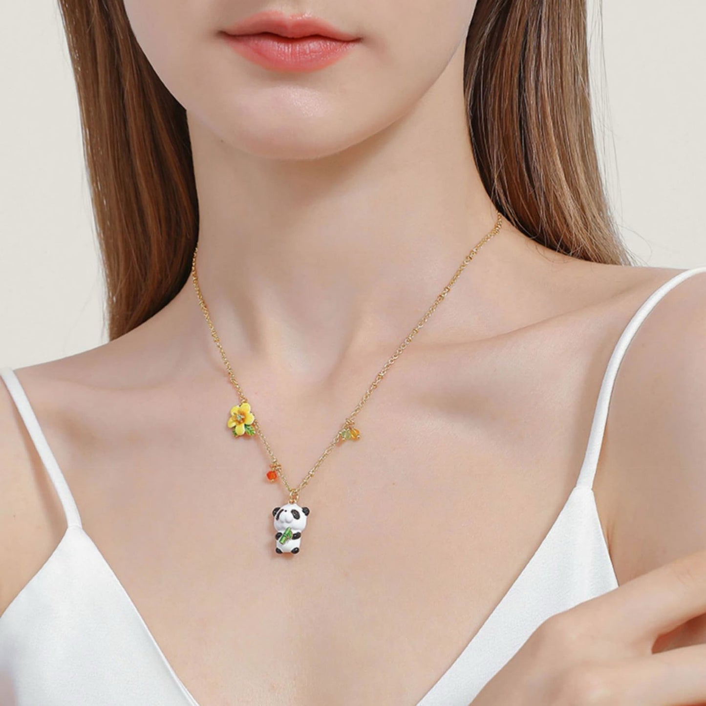 Panda Charm Pendant – A Playful Touch of Whimsy for Your Look 🐼✨