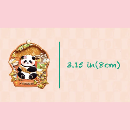 Set de imanes mágicos de pandas: ¡Sigue la alegría y deja que los pandas hagan su magia! 🐼✨