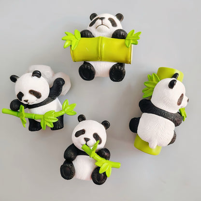 かわいいパンダのマグネットデコレーション – 冷蔵庫、ドア、オフィスに使える3Dマグネット