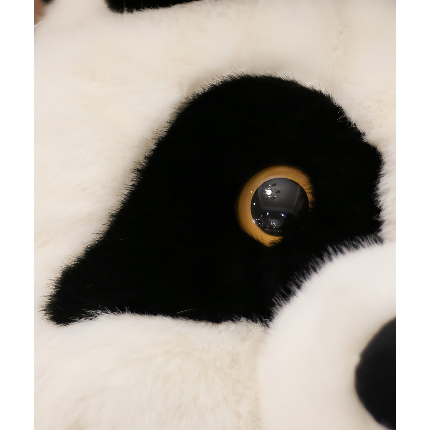 Fluffy Panda Backpack Purse – Soft Toy-Inspired Daypack for Travel or Daily Use
