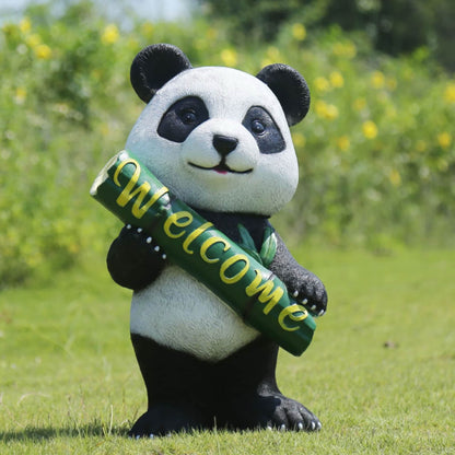 Escultura de panda personalizable: un toque artístico único para tu espacio 🐼🎨
