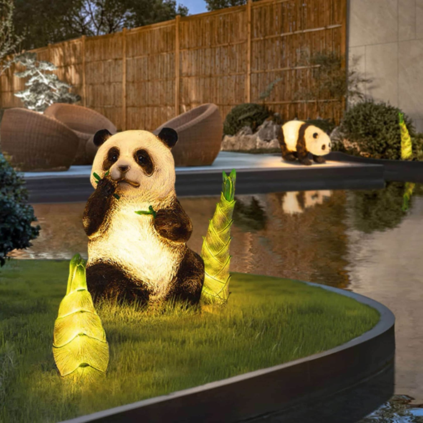 Escultura de panda personalizable: un toque único para tu espacio 🐼🎨