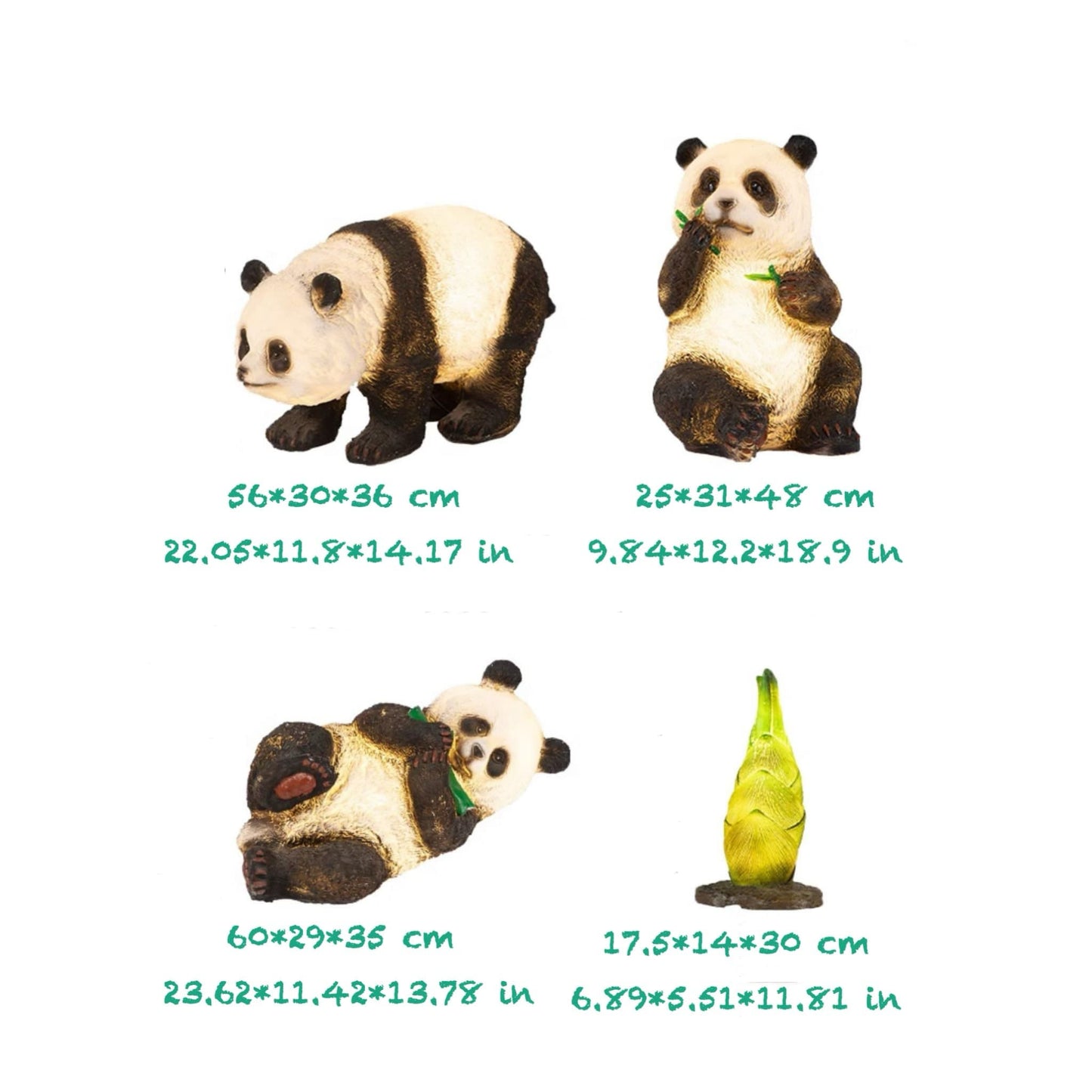 Escultura de panda personalizable: un toque único para tu espacio 🐼🎨