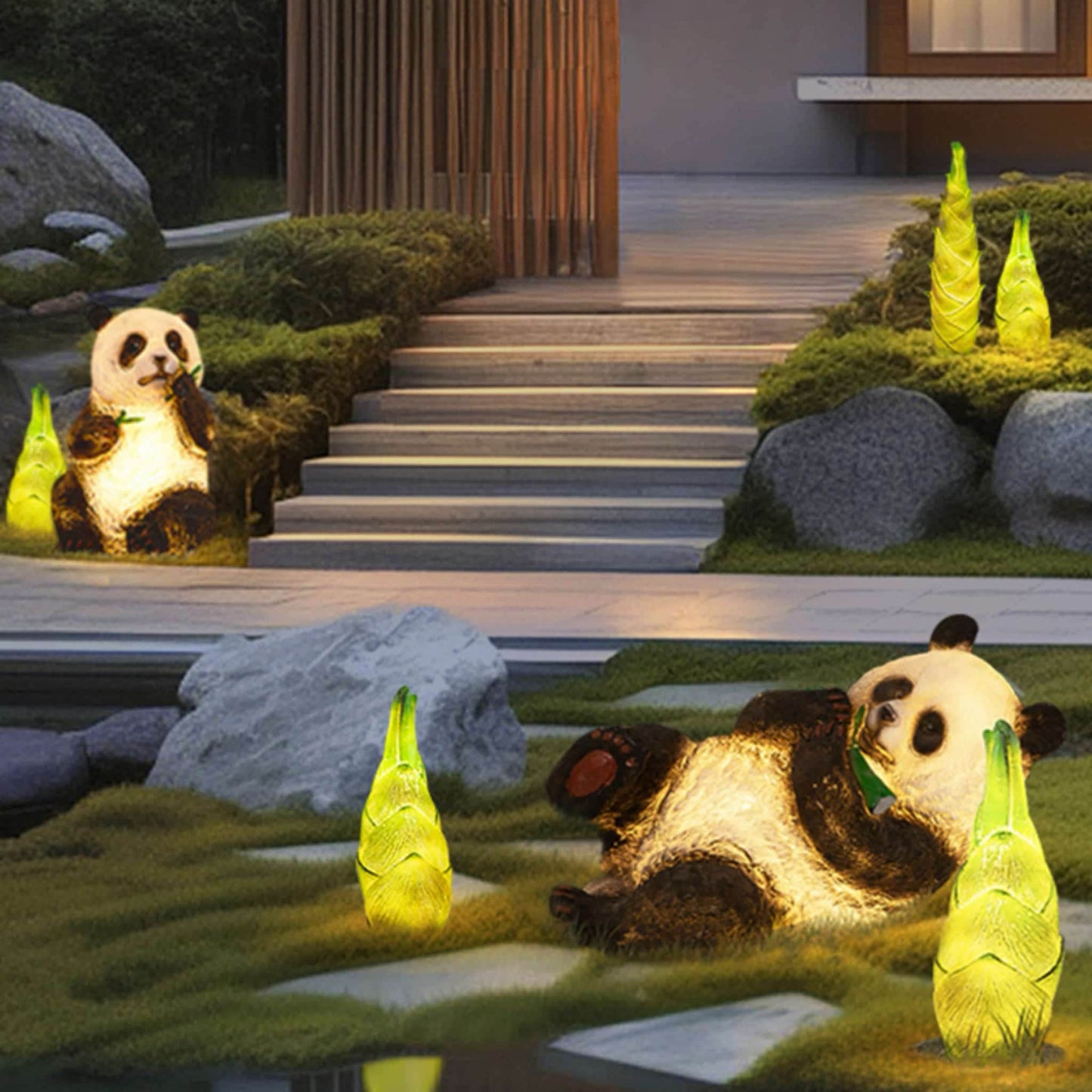 Escultura de panda personalizable: un toque único para tu espacio 🐼🎨