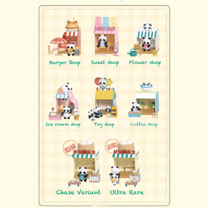パンダタウンぬいぐるみコレクション - 隠し＆超隠しエディション付きミステリーブラインドボックス