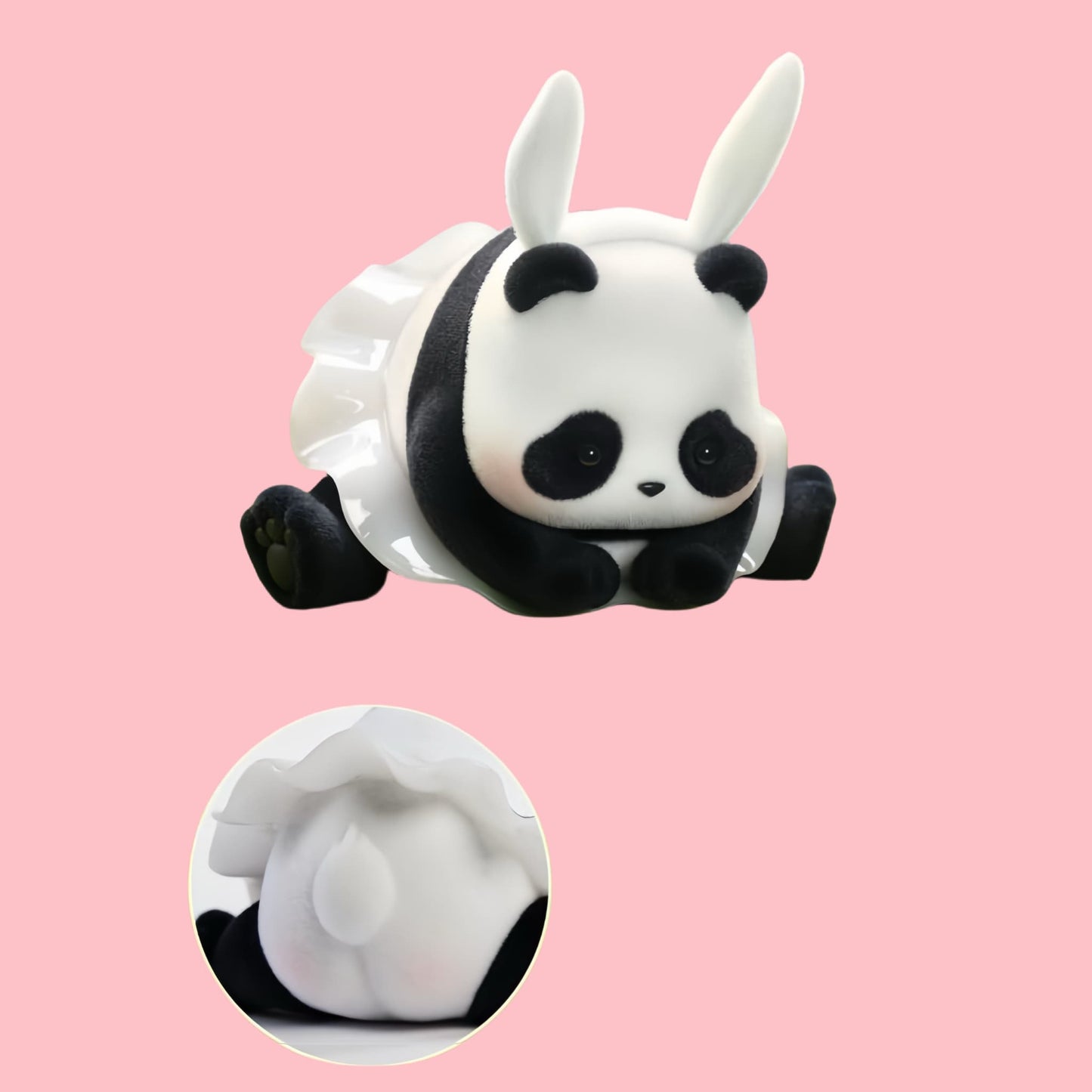 愛らしいパンダのサプライズぬいぐるみ - 謎のデザインが施された希少な限定版パンダぬいぐるみを開封